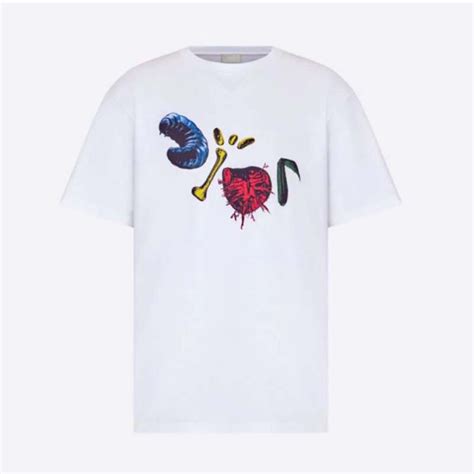 christian dior mens white t shirt|Dior men's polo shirts.